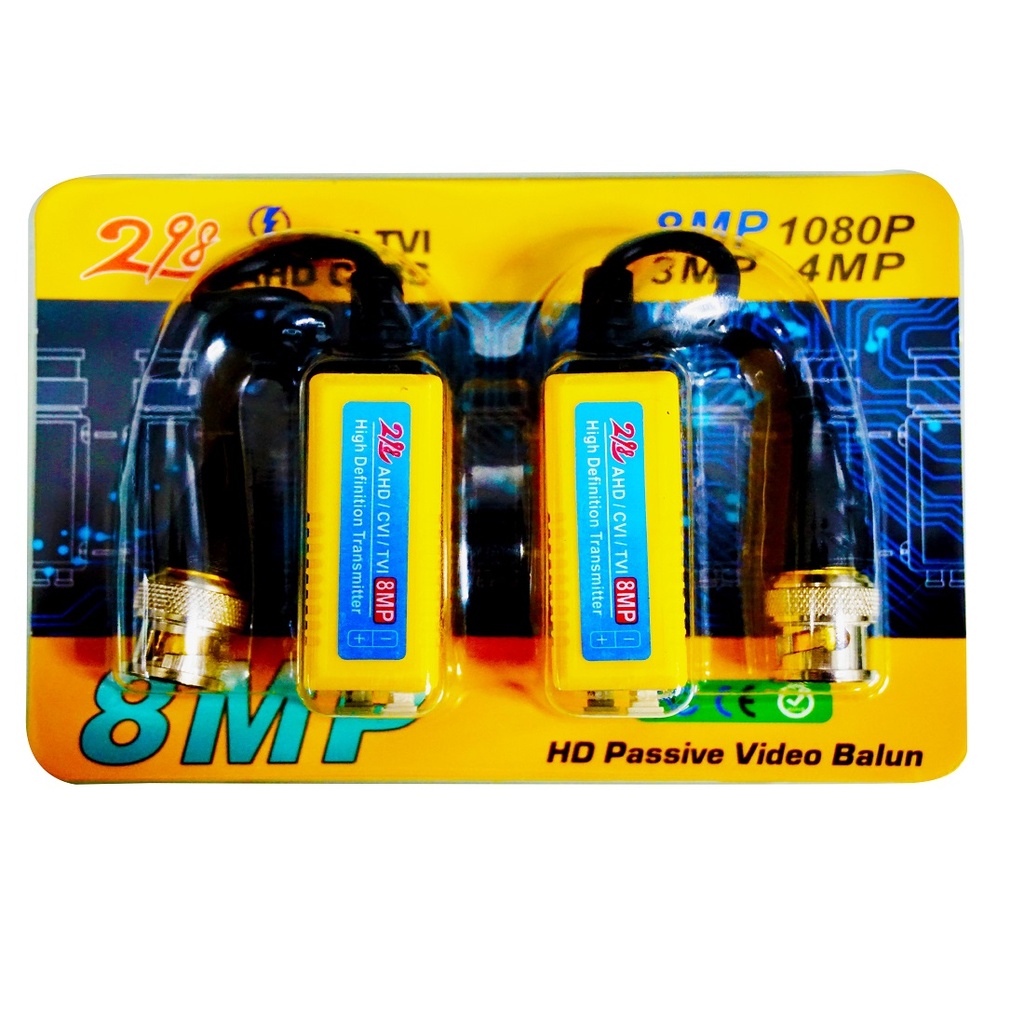 PV HD-CVI/TVI/AHD PASSIVE VIDEO BALUN 8MP PACKING
