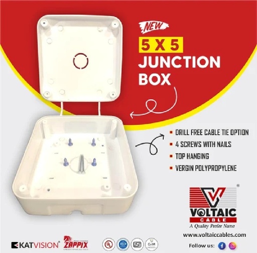 VOLTAIC 5X5 PVC OPEN BOX